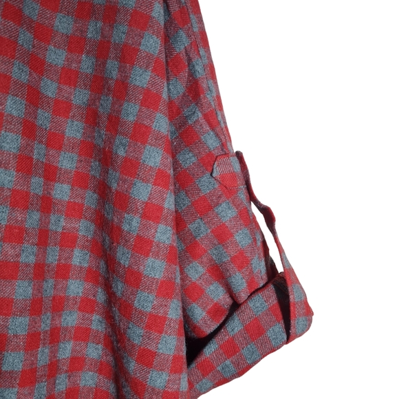 Size- free size, easel yarn dyed check cotton shirt for women - Picture 4 of 12